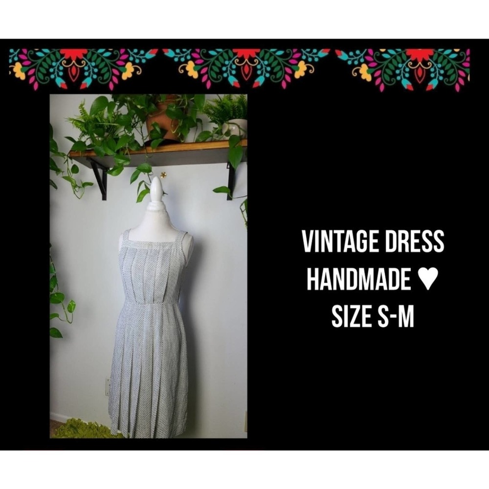 VINTAGE POLKADOT DRESS| HANDMADE